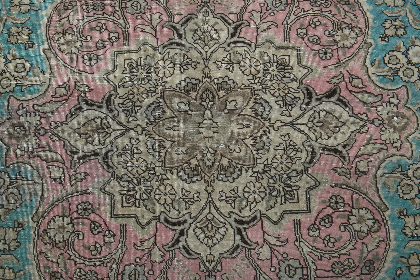 9.9x12.3 ft, LUxURY VINTAGE RUG, Handmade - 4
