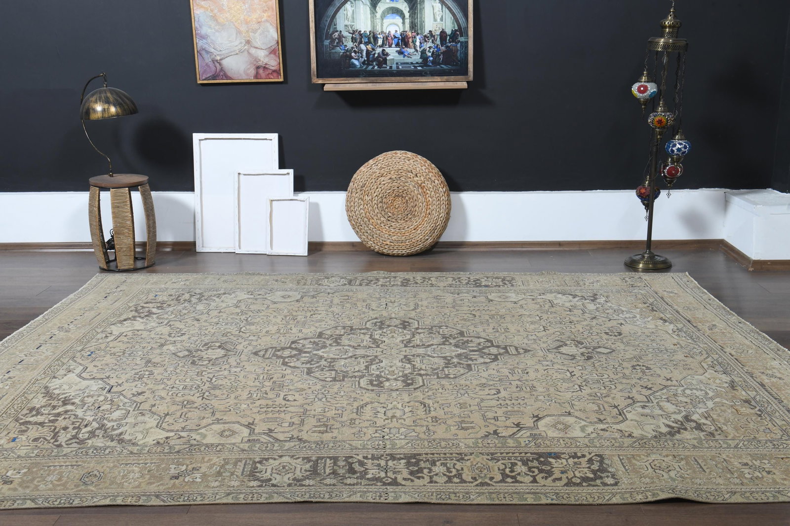 8.1x10'4 ft, OVERSIZED PERSIAN RUG, Living Room Rug - 9