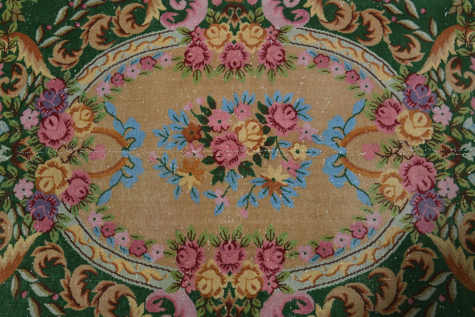 9.3x13 ft, TRIBAL OVERSIZED RUG, Vintage - 4