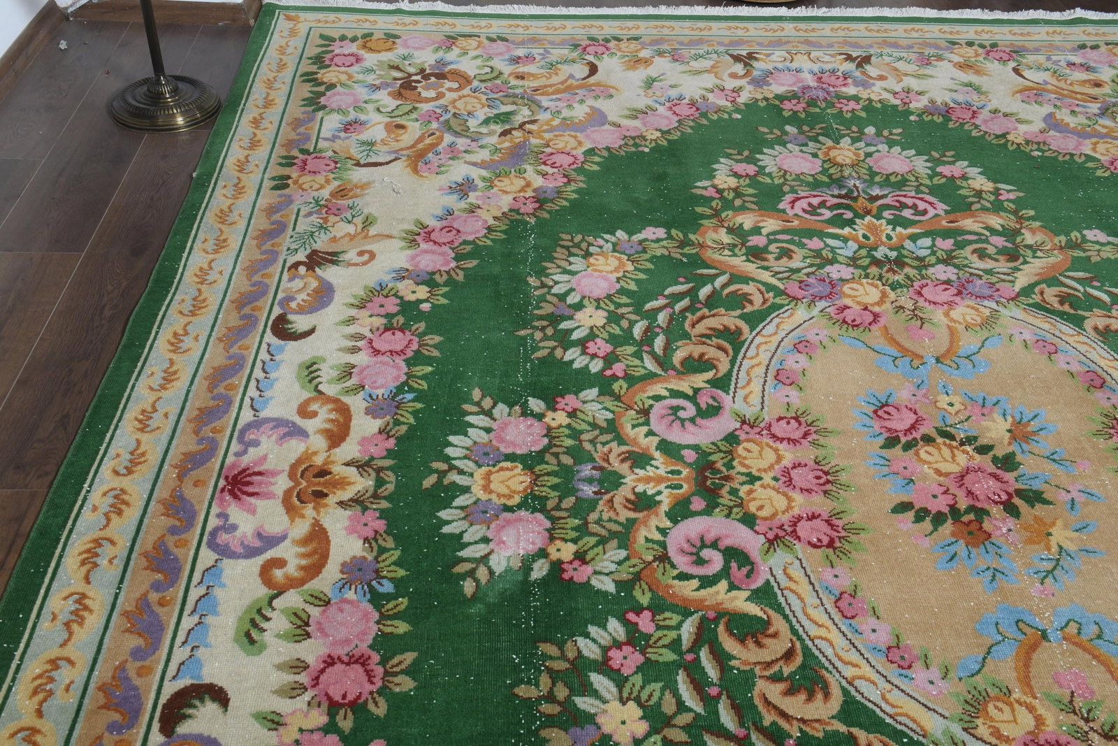 9.3x13 ft, TRIBAL OVERSIZED RUG, Vintage - 8
