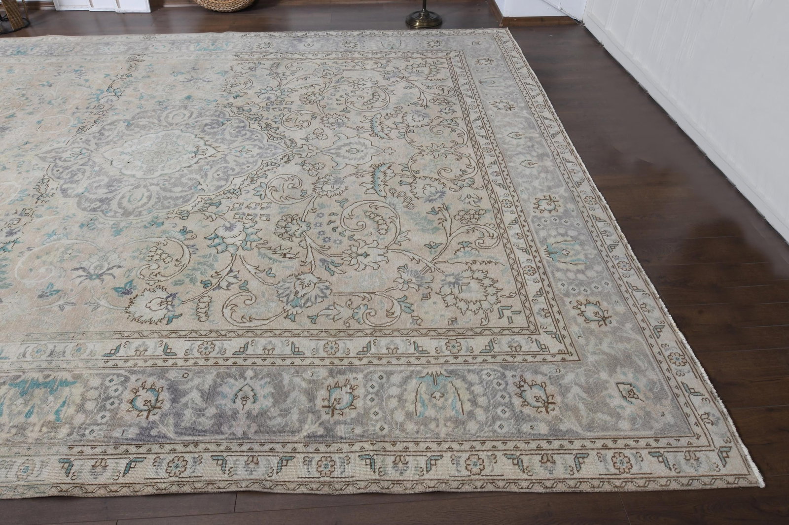 9.8x12.6 ft, NEUTRAL PERSIAN RUG - 5