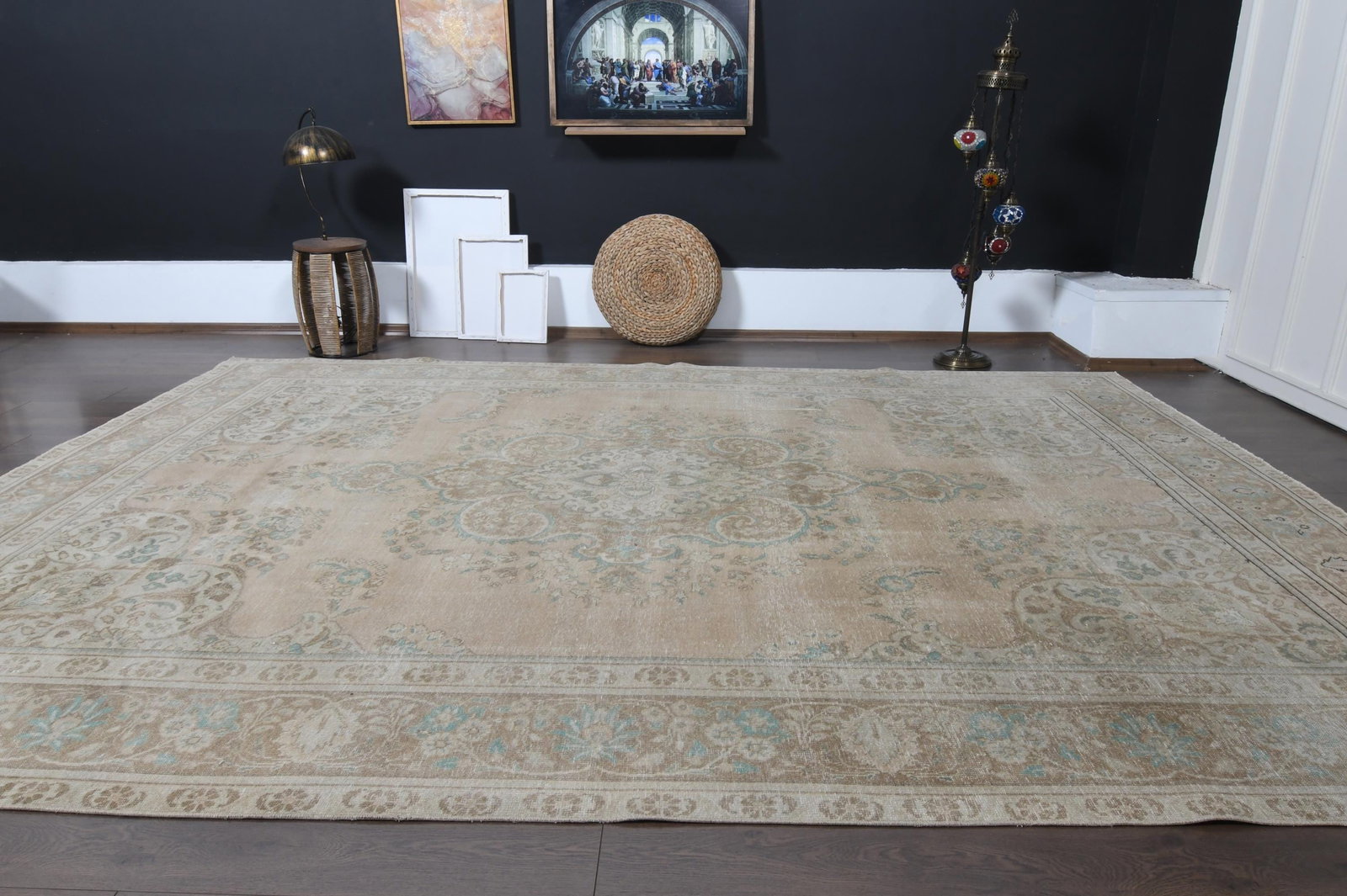 9.1x12.6 ft, LUxURY VINTAGE RUG - 9