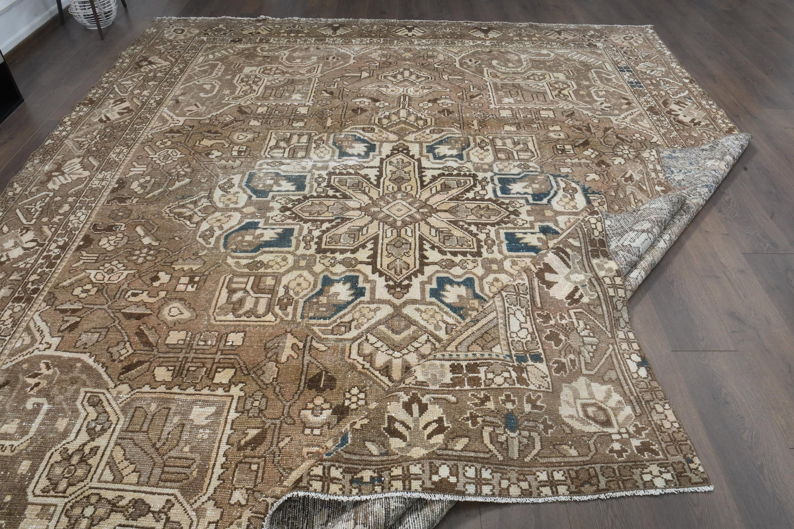 9.6x11.9 ft, PERSIAN ANTIQUE RUG - 7