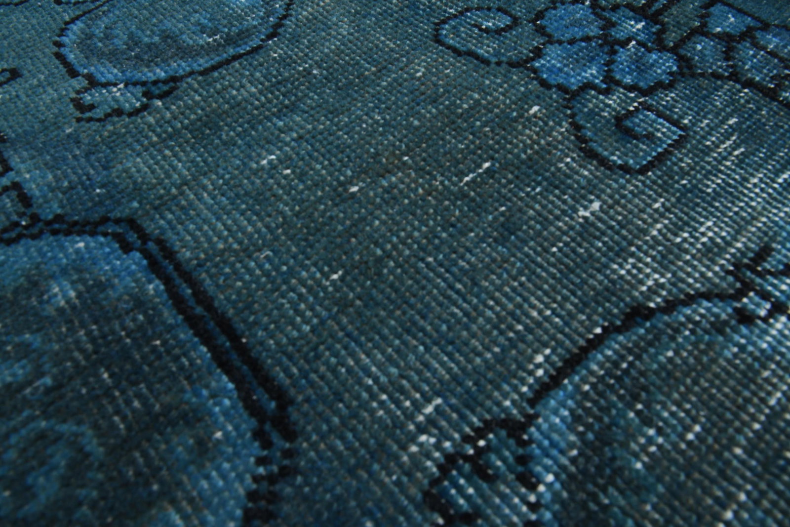 8.6x12.6 ft, ANTIQUE VINTAGE RUG, Blue Green - 7
