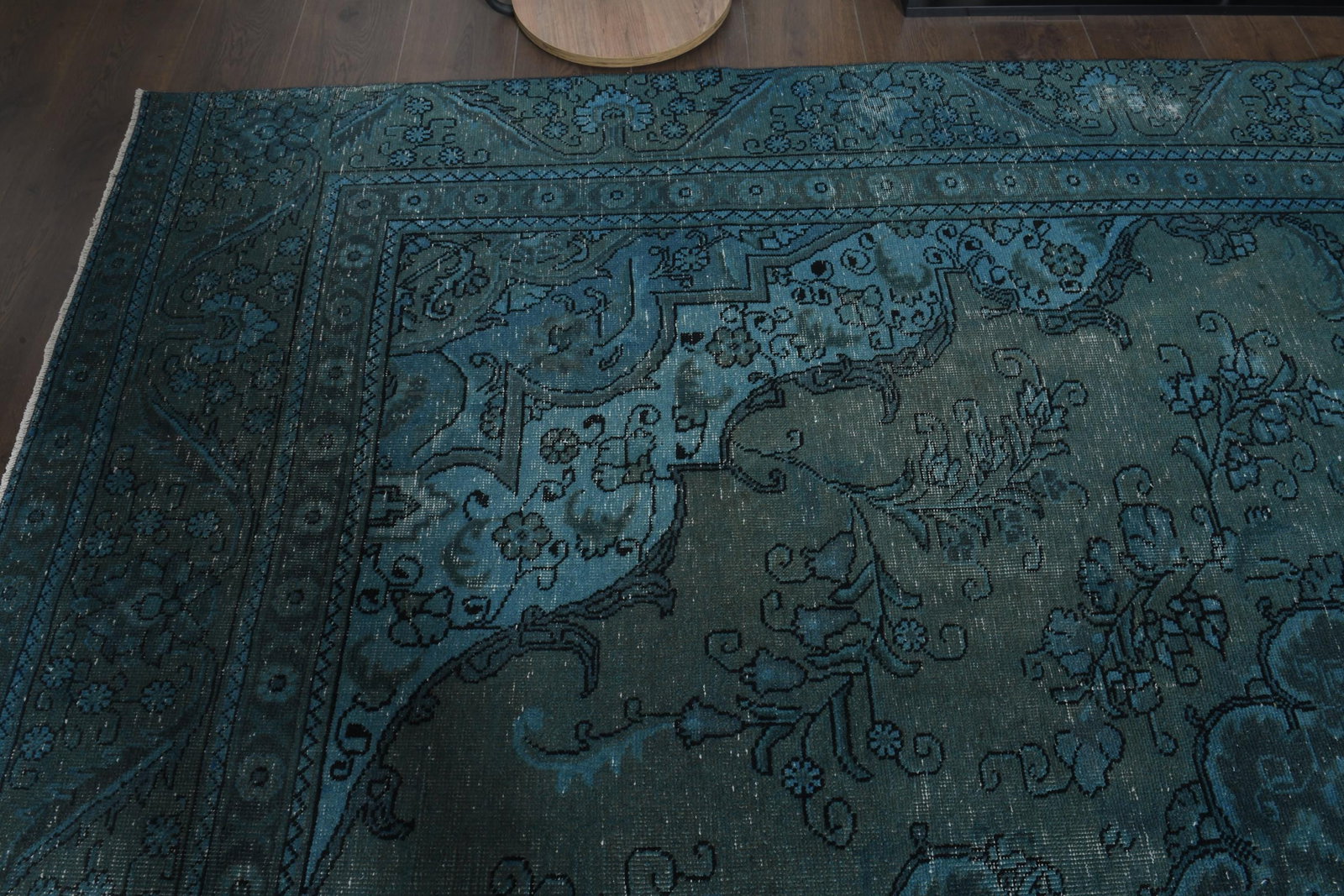 8.6x12.6 ft, ANTIQUE VINTAGE RUG, Blue Green - 8