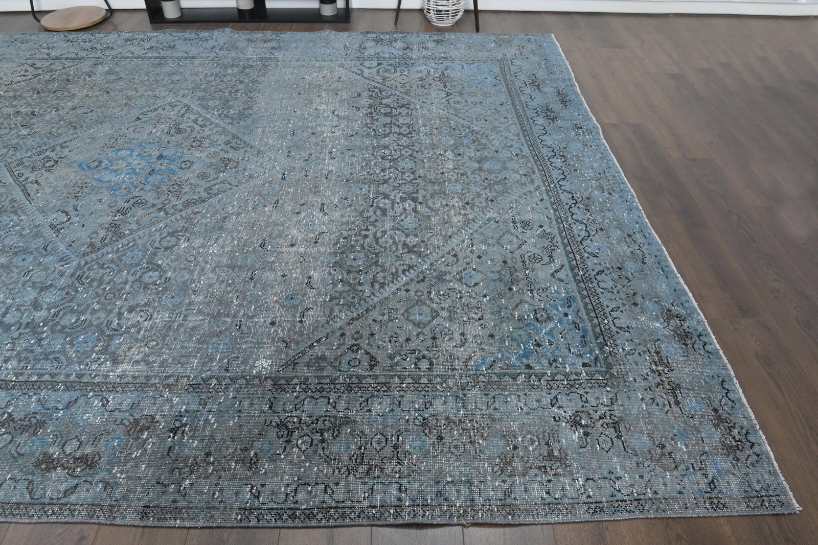 9'5x12 ft, OVERSIZED AREA RUG, Vintage - 4