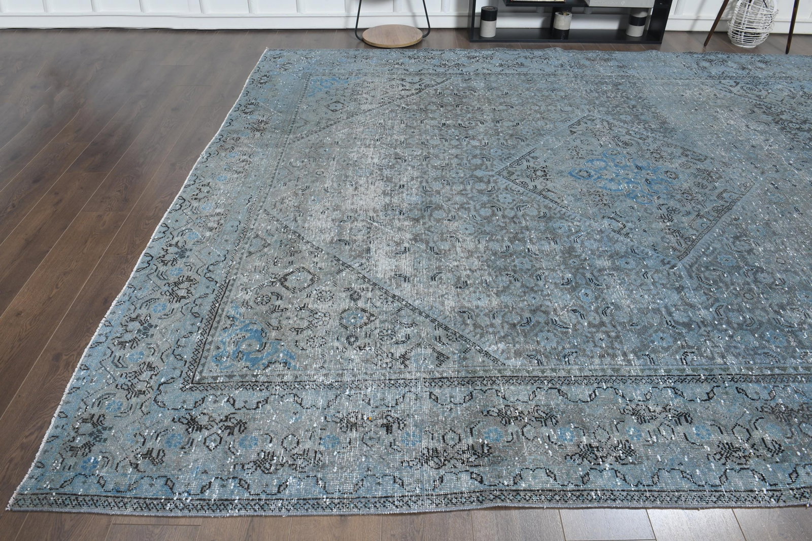 9'5x12 ft, OVERSIZED AREA RUG, Vintage - 5
