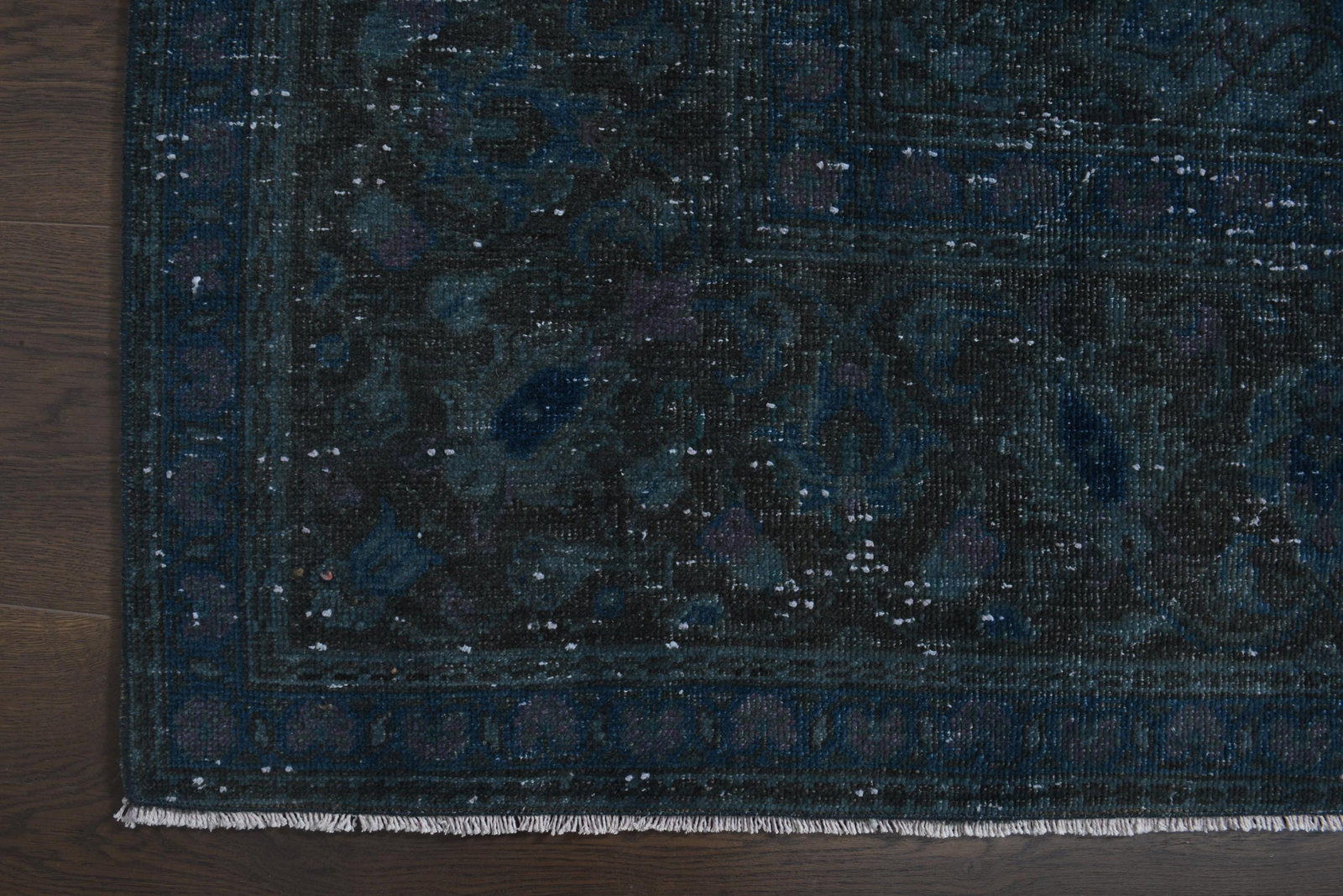 9'1x11'8 ft, OVERSIZED BLUE RUG, Vintage - 2