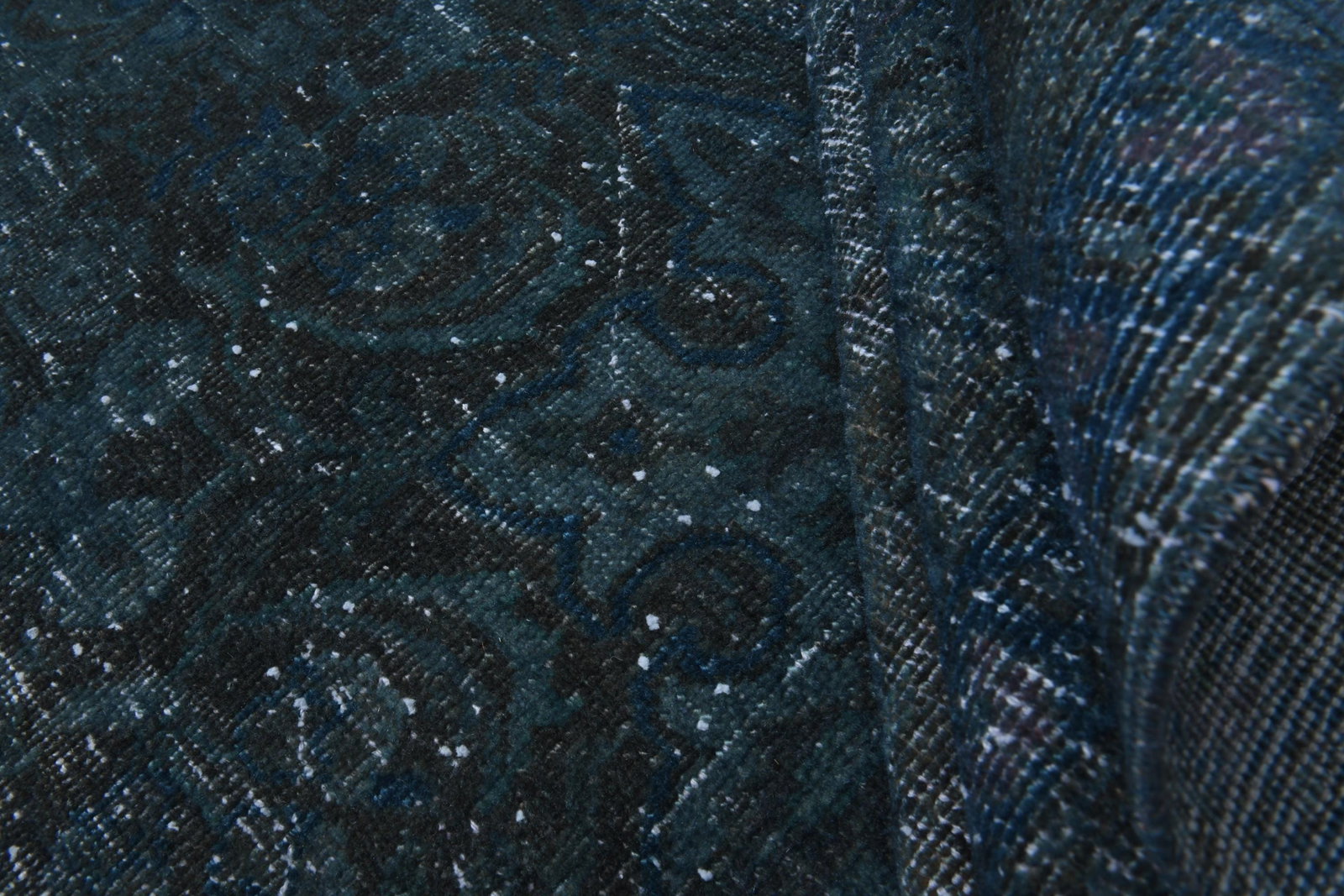 9'1x11'8 ft, OVERSIZED BLUE RUG, Vintage - 3