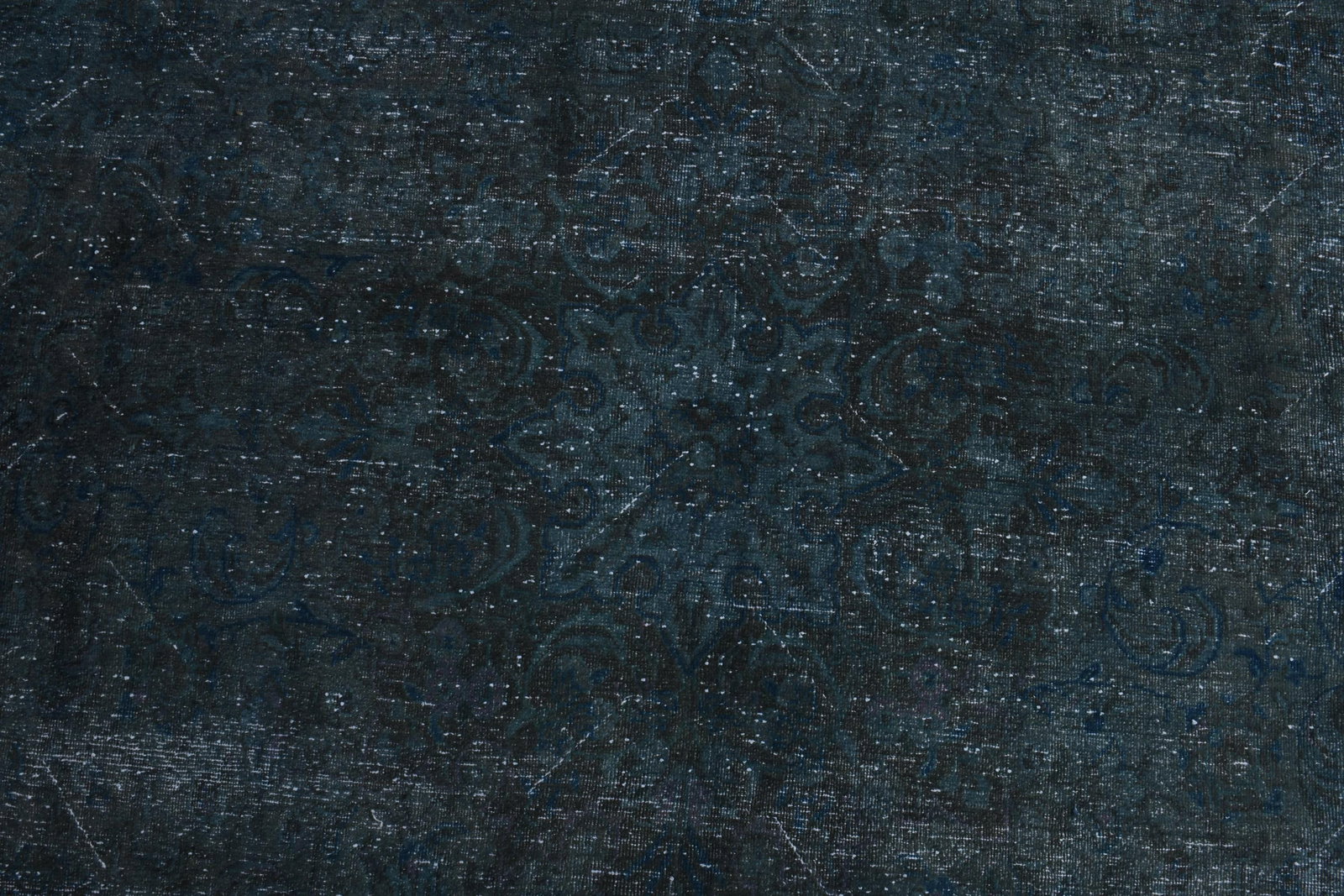 9'1x11'8 ft, OVERSIZED BLUE RUG, Vintage - 6