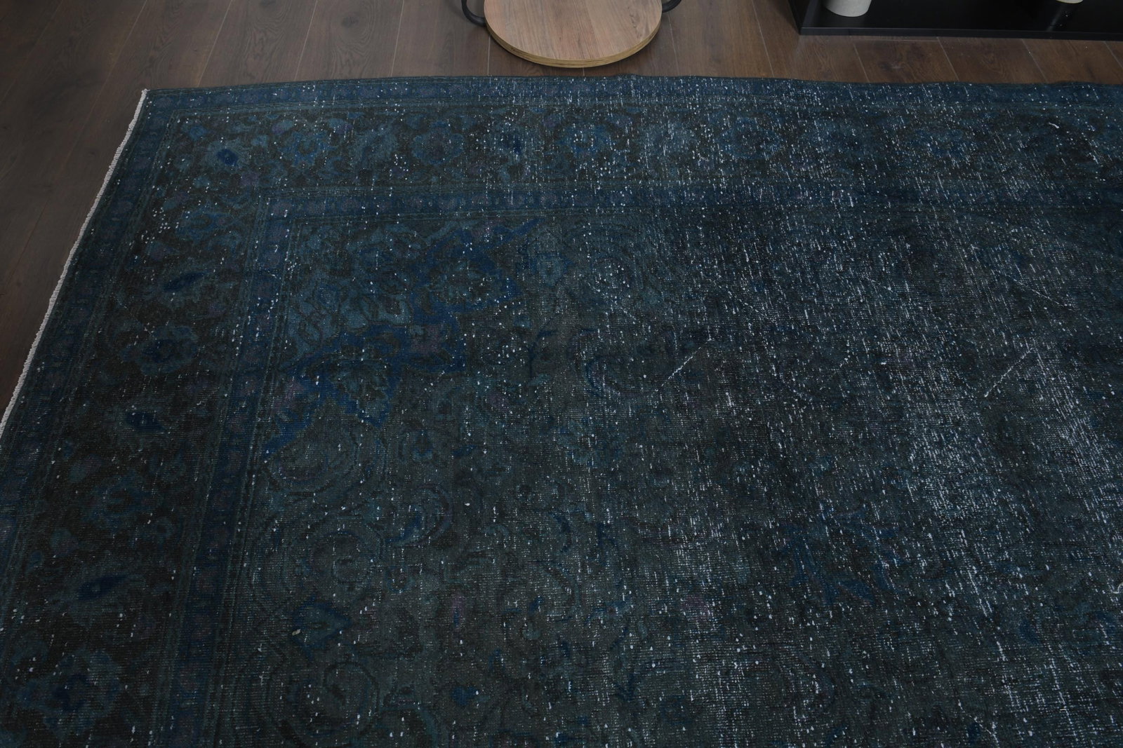 9'1x11'8 ft, OVERSIZED BLUE RUG, Vintage - 8