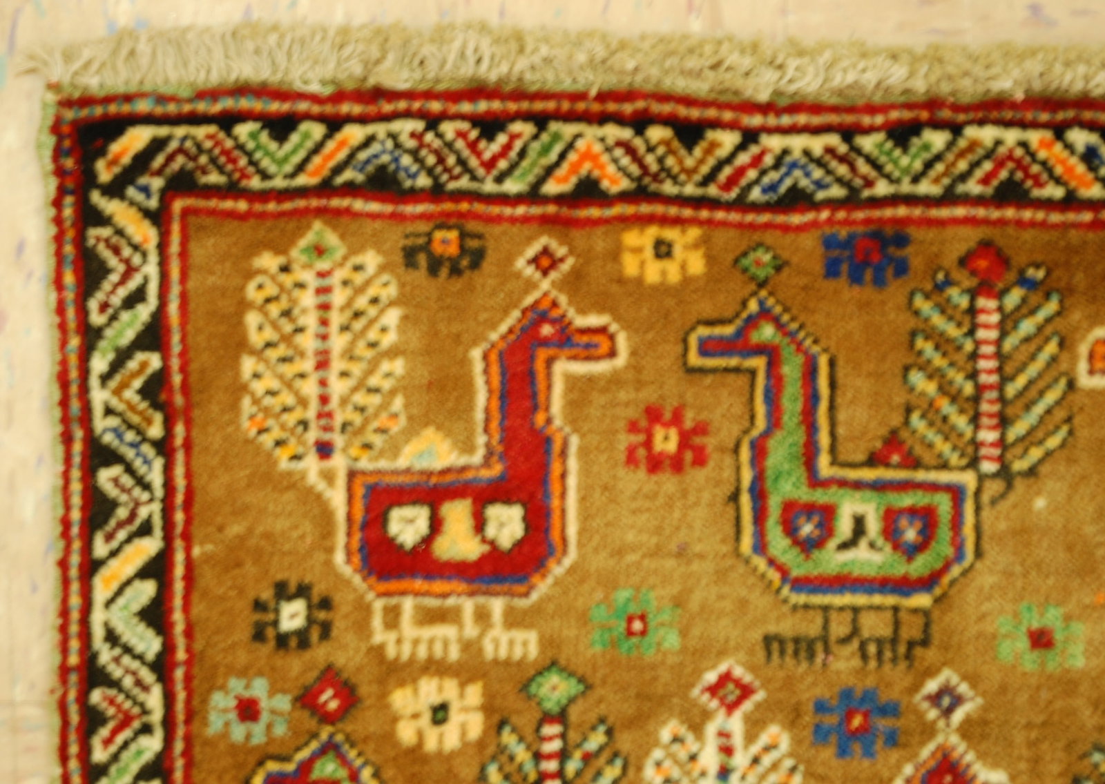 Persian SHIRAZ RUG 1'11" x 2' - 5