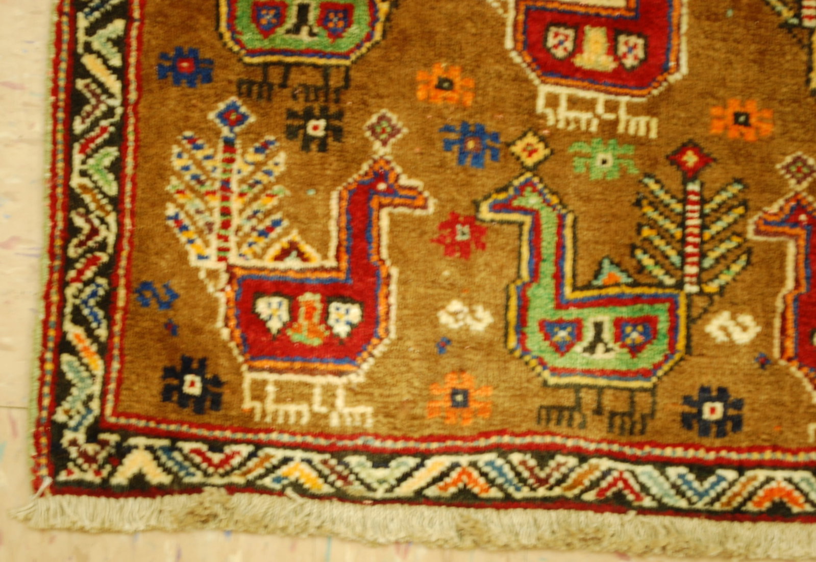 Persian SHIRAZ RUG 1'11" x 2' - 7