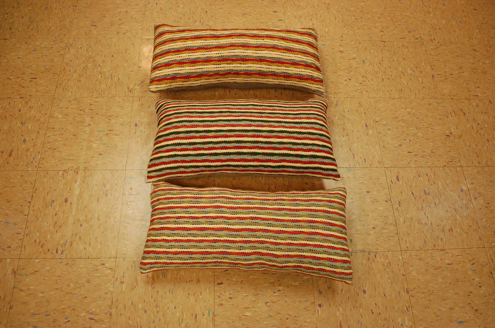 three Hand-Made antique rugs Pillow Cushion Rug 1'2" x 2' 2" (1 of 8)