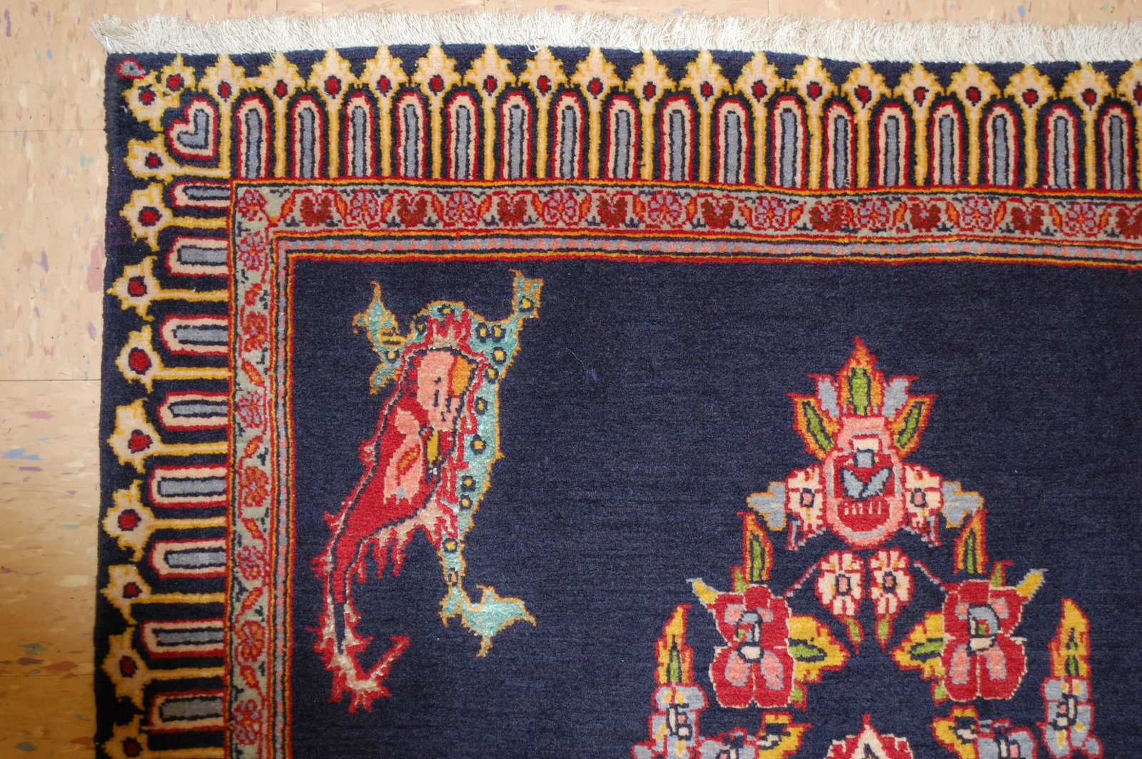 PERSIAN -KASHAN RUG 3'1" x 3'1" - 4