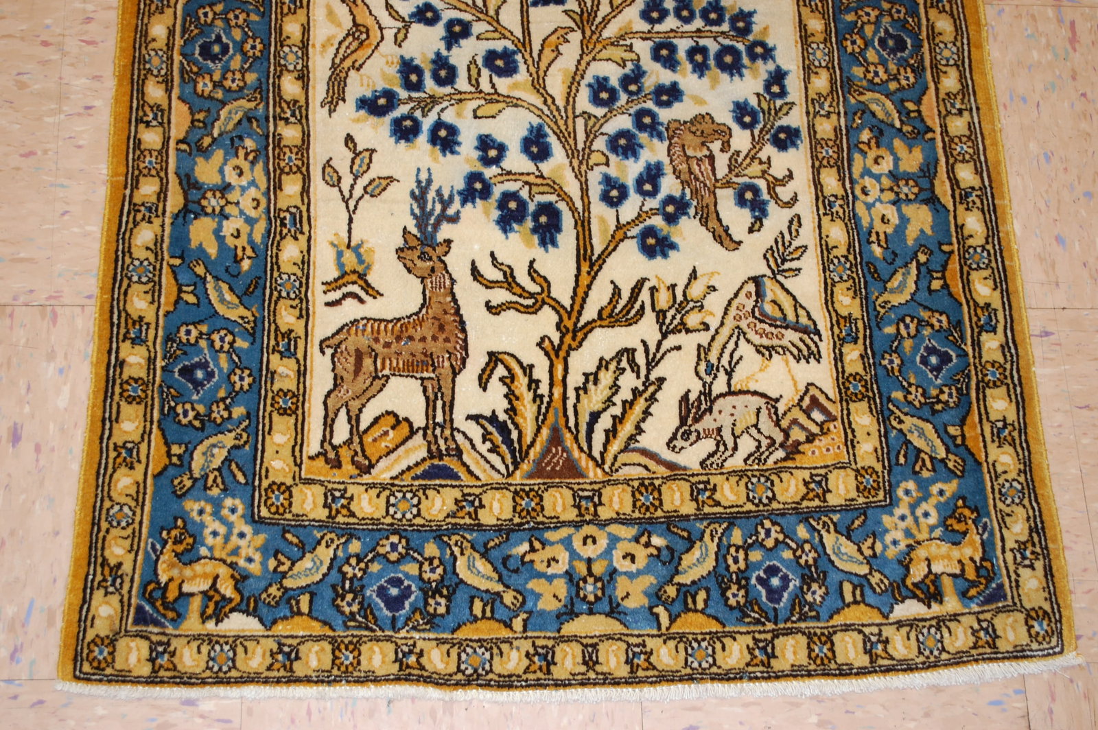 Persian QUME RUG 2'7" x 4'3" - 3
