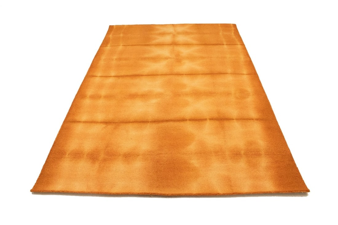 Solar Orange Tie-Dye 5X8 Hand-Tufted Modern Rug - 7