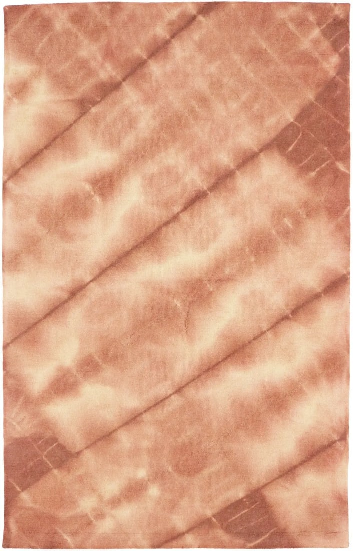 Rusty Brown Tie-Dye 5X8 Hand-Tufted Modern Rug: Title:Rusty Brown Tie-Dye 5X8 Hand-Tufted Modern Rug Description:Rusty Brown Tie-Dye Design 5X8 Hand-Tufted Modern Rug Contemporary Decor Carpet Materials:Wool,li>Dimensions:5'0 X 8'0 Ft Reserve: