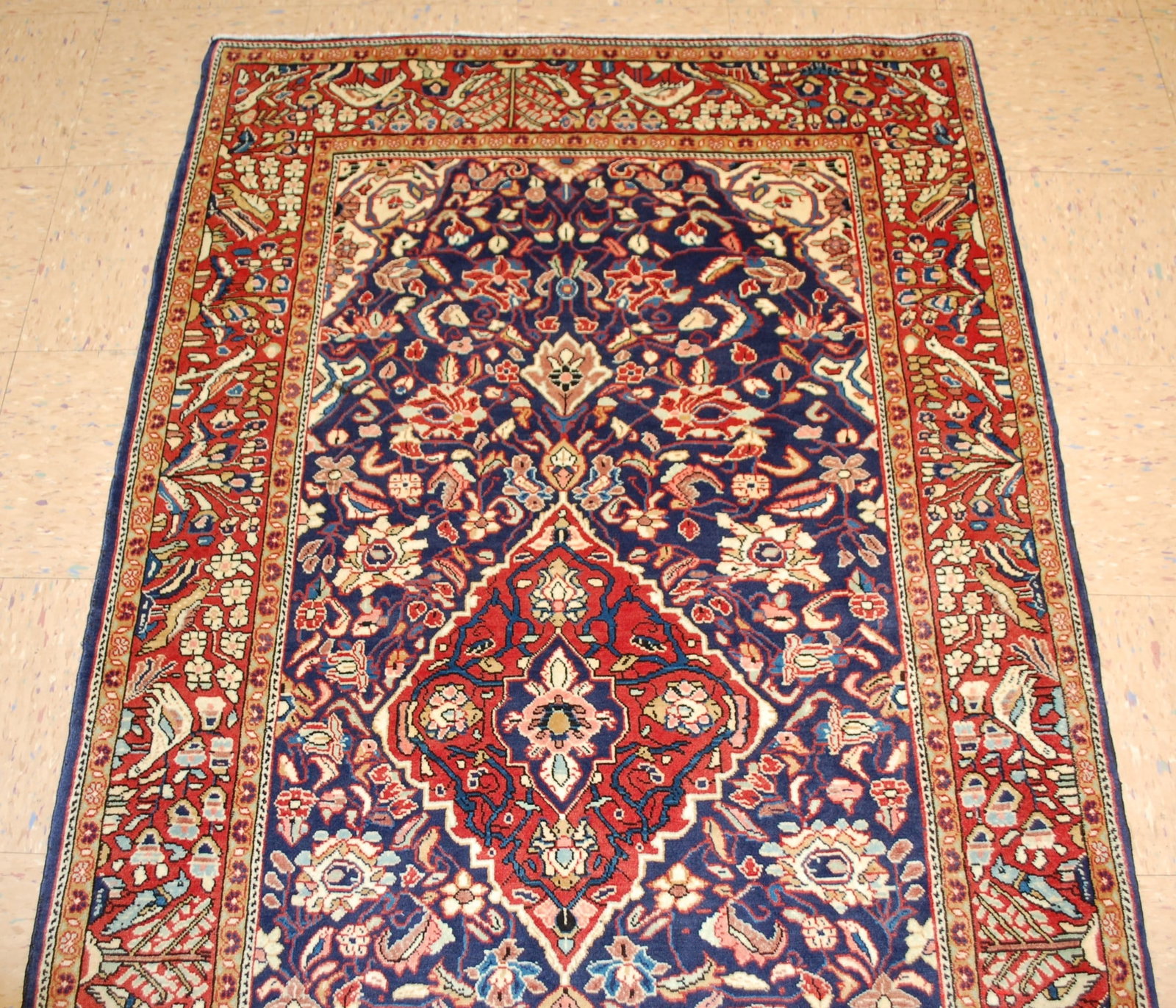 Persian SAROUK RUG 3'7" X 6'2" - 2