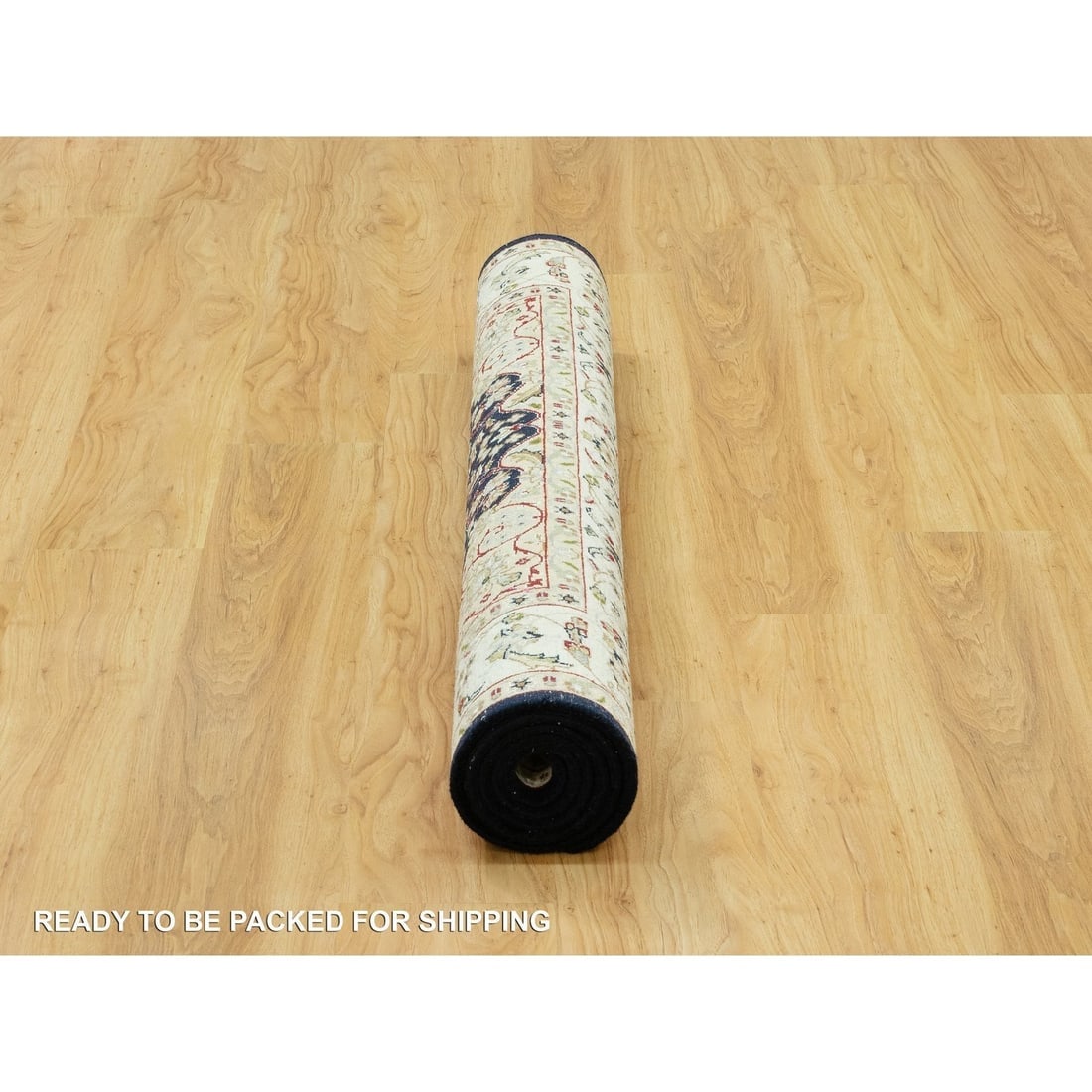 Gale Force Blue 250 KPSI Nain Denser Weave Hand Knotted Rug - 5