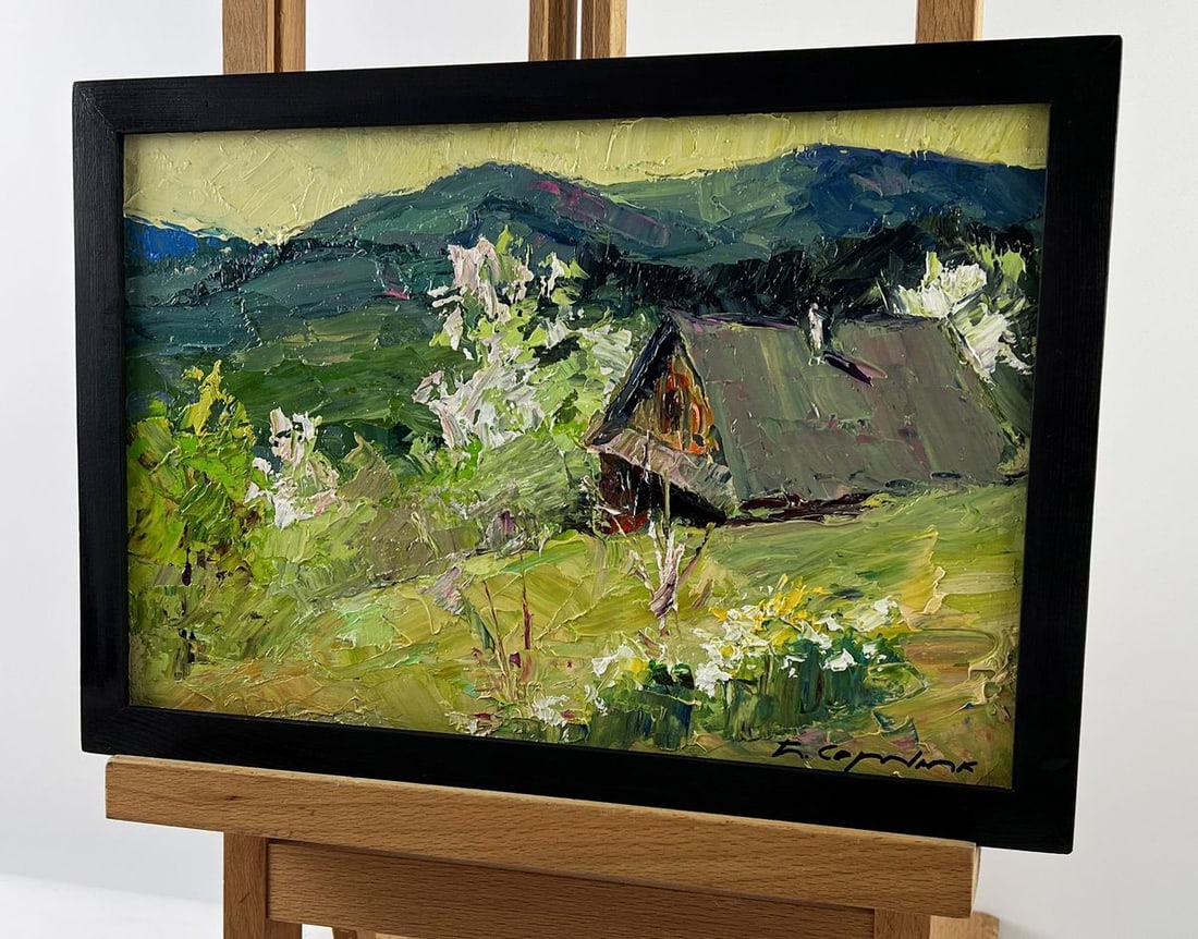 Oil painting Spring in the Endless Mountains Boris Serdyuk - 2