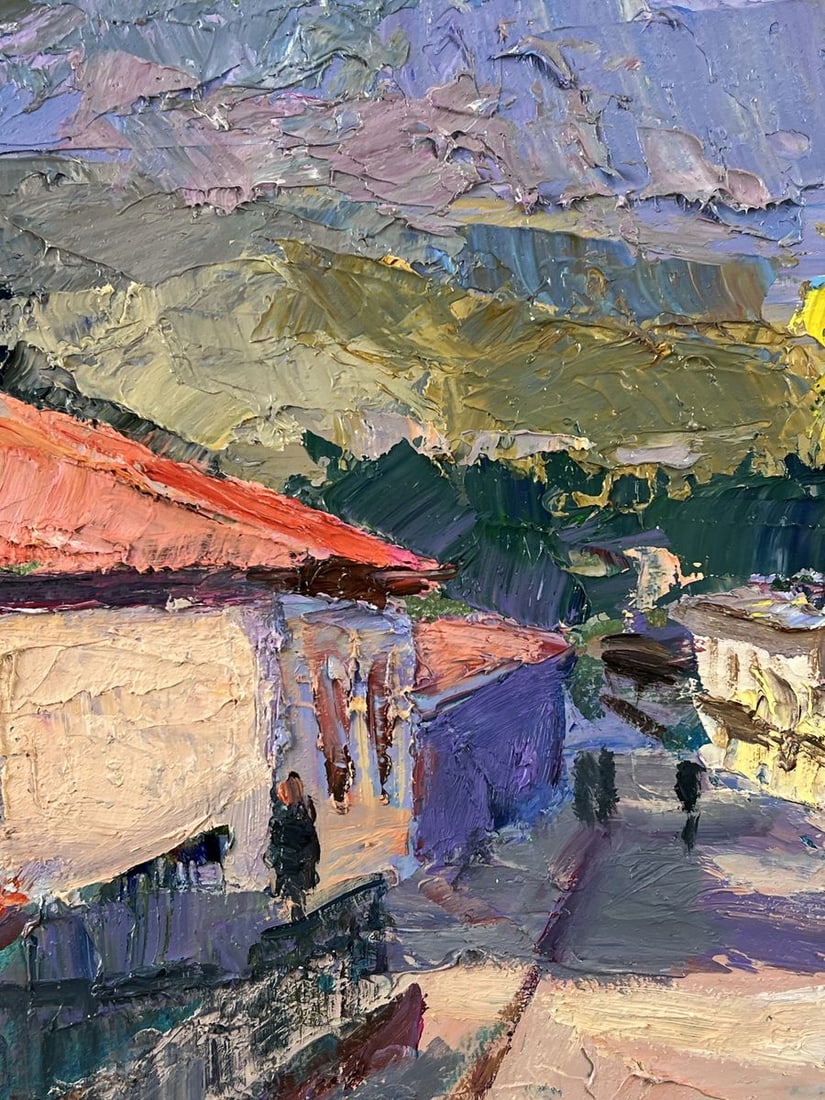 Oil painting The City Before the Mountain Boris Serdyuk - 5