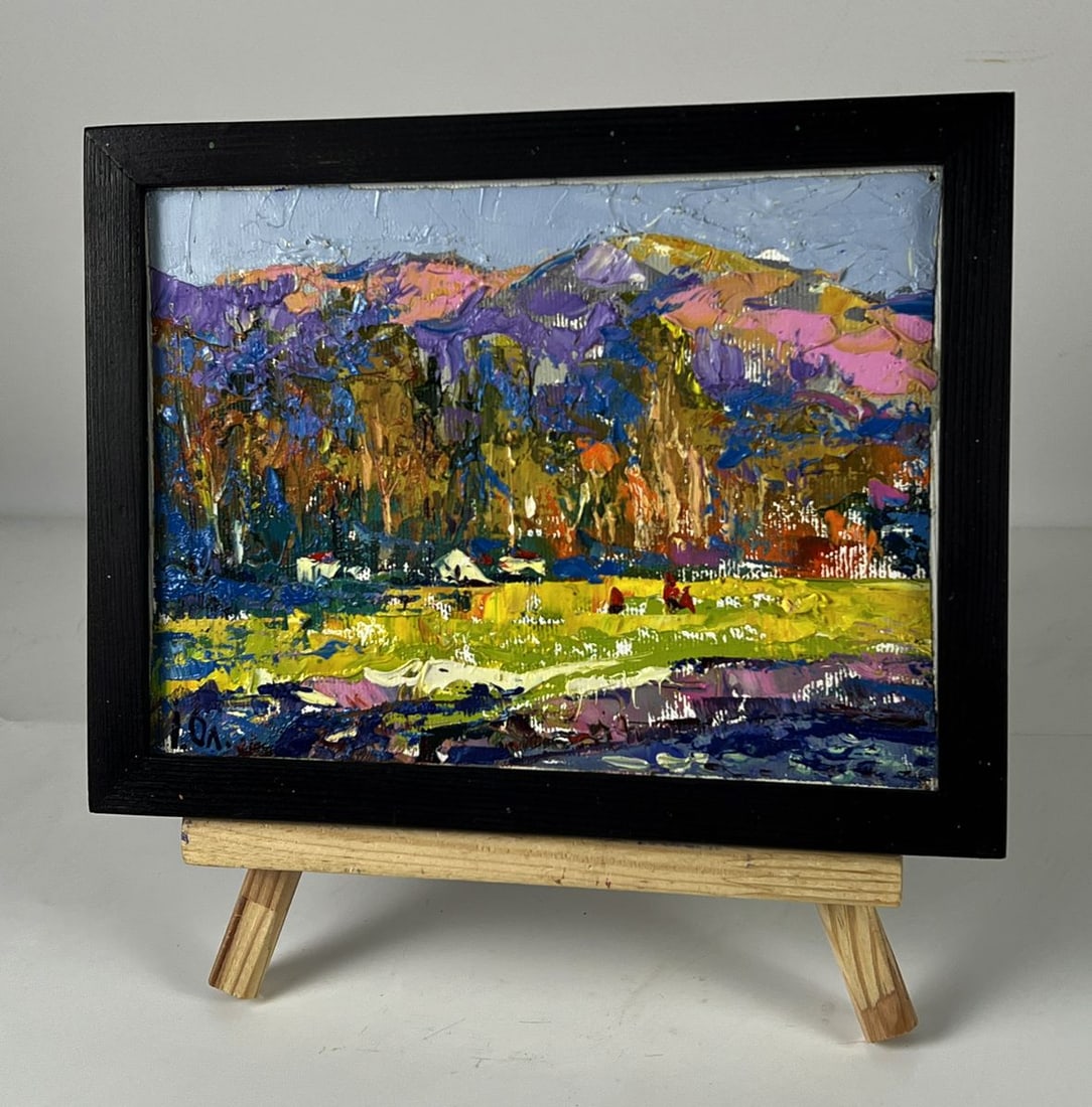 Oil painting At the Autumn Mountains Oleksiy Ivanyuk - 2
