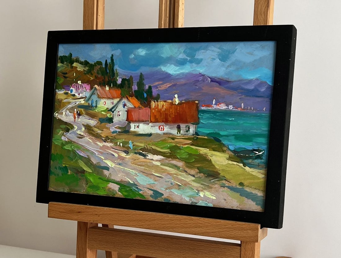 Oil painting Road to the mountains Yuriy Suprunchuk - 2
