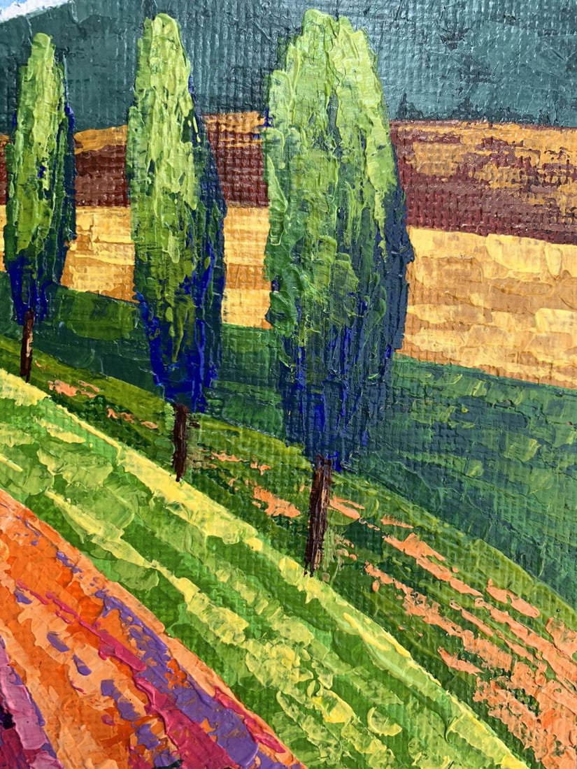 Oil painting Glade road to the mountains V. Zadorozhnya - 10