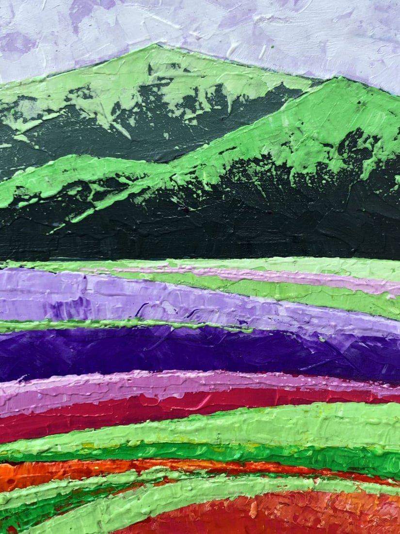 Oil painting High green mountains V. Zadorozhnya - 7
