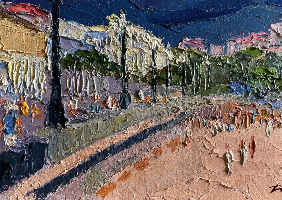 Oil painting City embankment Boris Serdyuk - 7