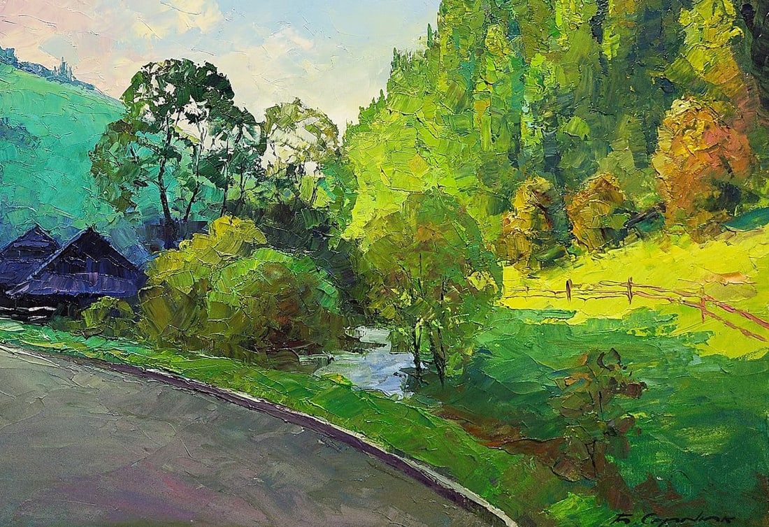 Oil painting Carpathian landscape Boris Serdyuk - 7
