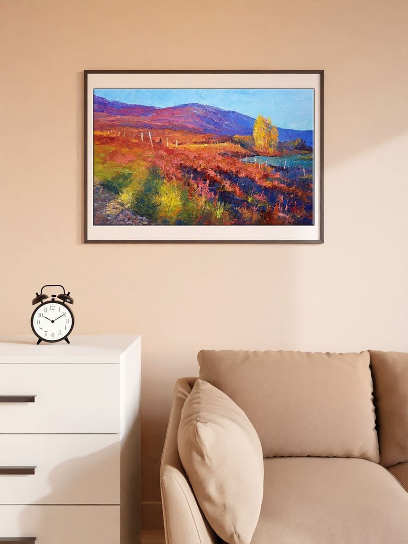 Oil painting Autumn Transcarpathia Boris Serdyuk - 2