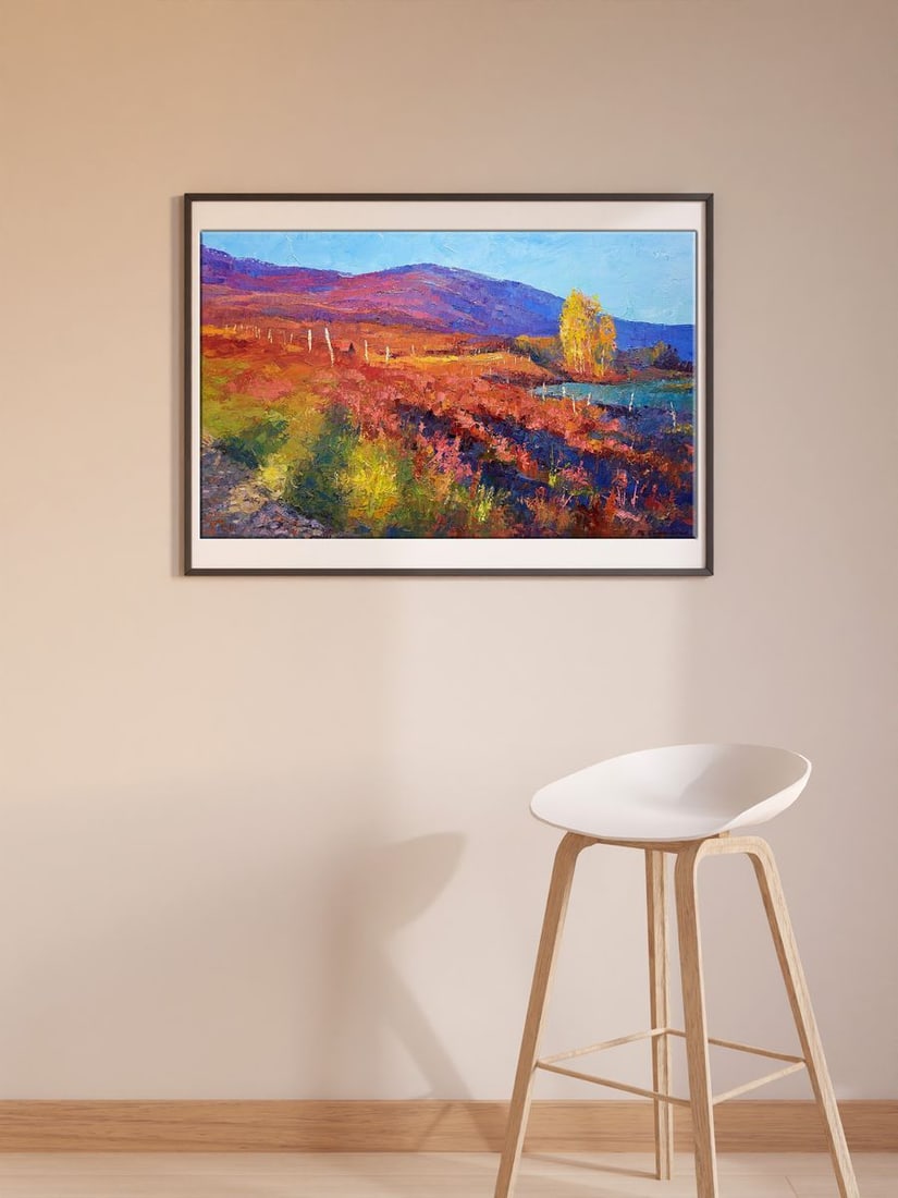 Oil painting Autumn Transcarpathia Boris Serdyuk - 3