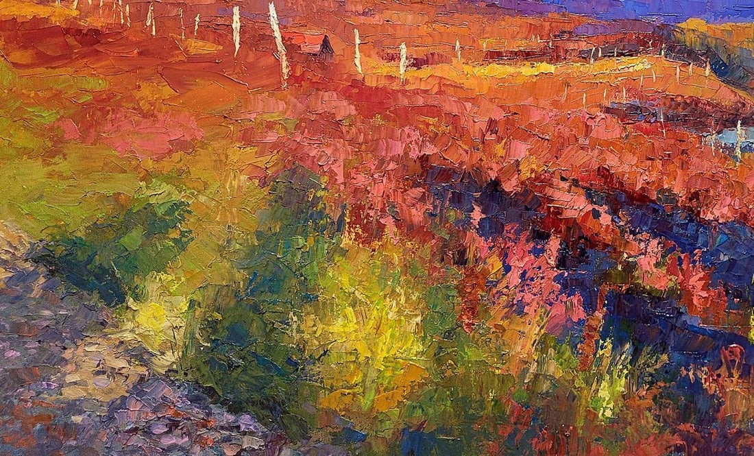 Oil painting Autumn Transcarpathia Boris Serdyuk - 6