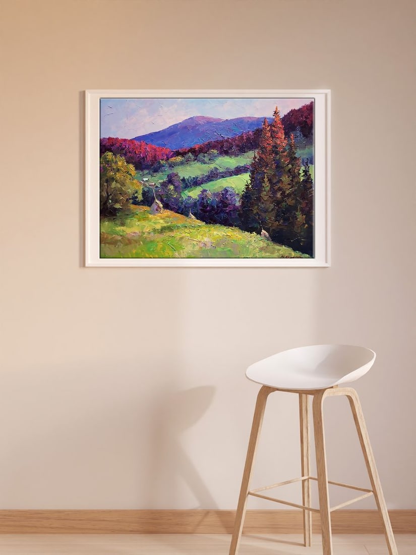 Oil painting Evening in the mountains Boris Serdyuk - 2