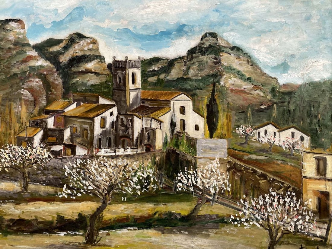 Oil painting Urban landscape European unknown artist - 3