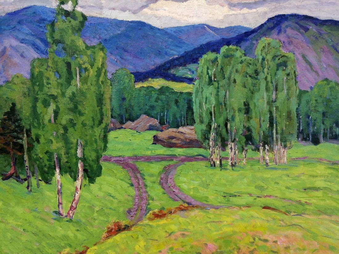 Oil painting Forest in the mountains Klyuchnik Vasily Andreevich - 2