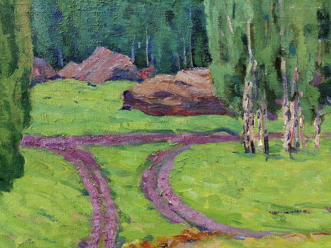 Oil painting Forest in the mountains Klyuchnik Vasily Andreevich - 7