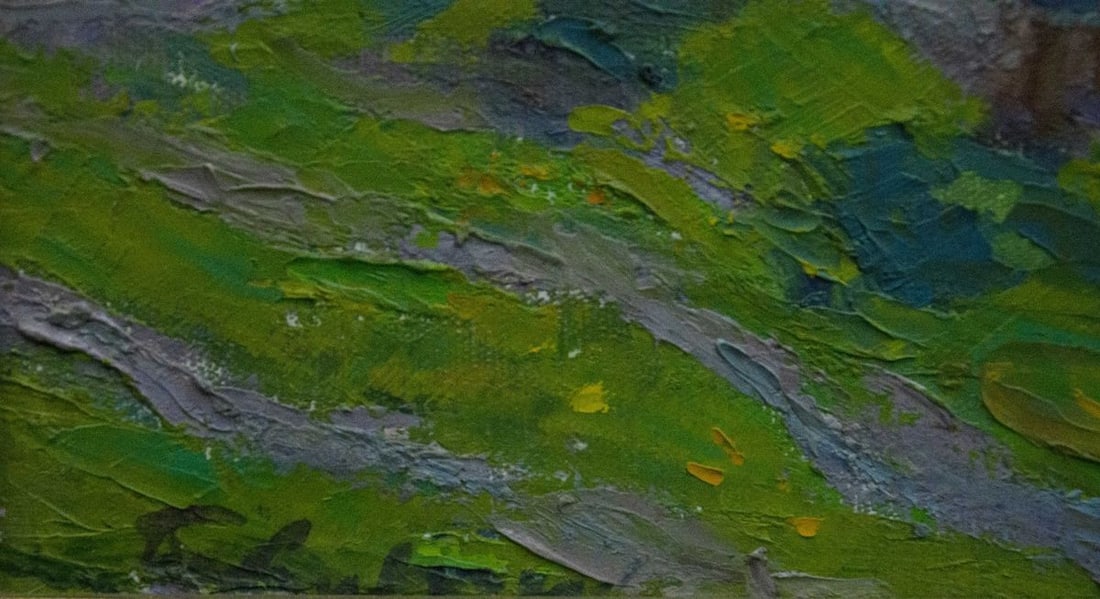 Oil painting Mountain landscape - 7