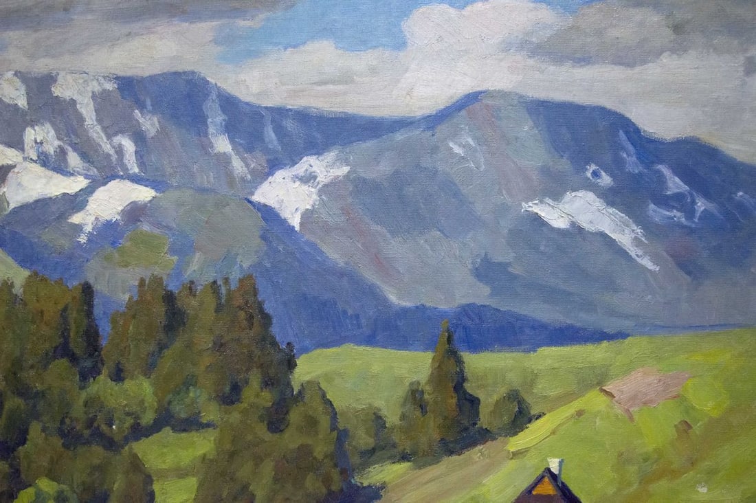 Oil painting Mountain landscape Potapenko Andrey Ilyich - 2