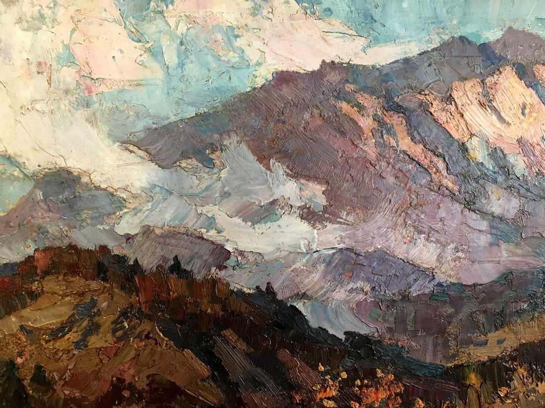 Oil painting Mountain landscape Fatyushenko Yu. P. - 2