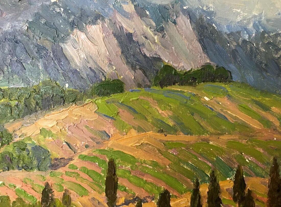 Oil painting Landscape of fields Zlyden Yuri Fedorovich - 2