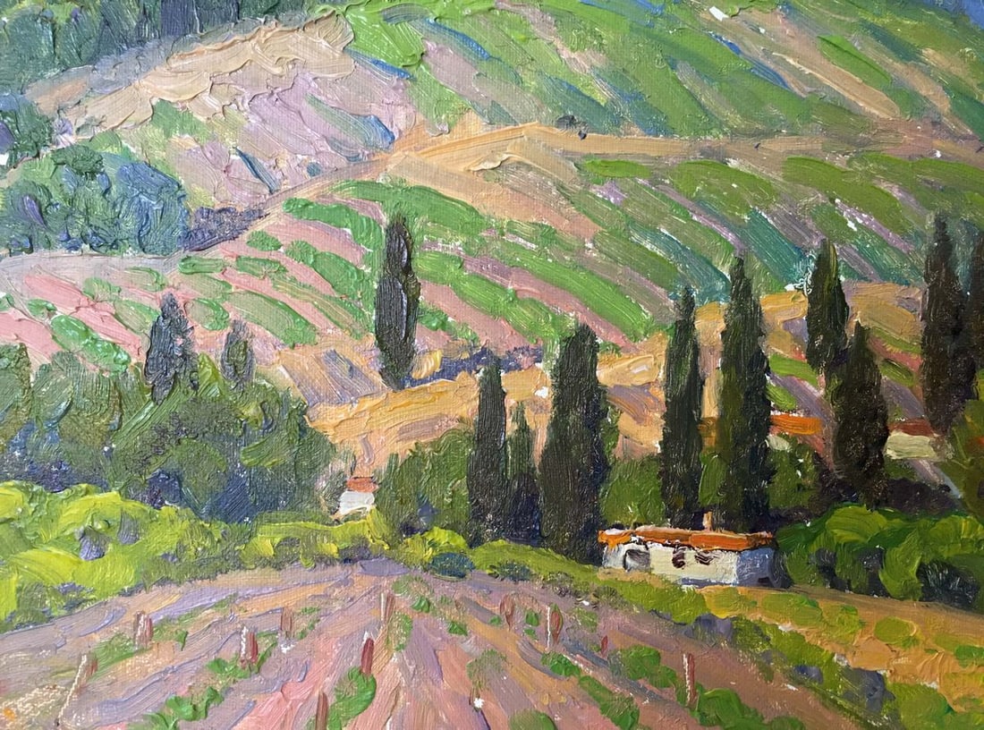 Oil painting Landscape of fields Zlyden Yuri Fedorovich - 4
