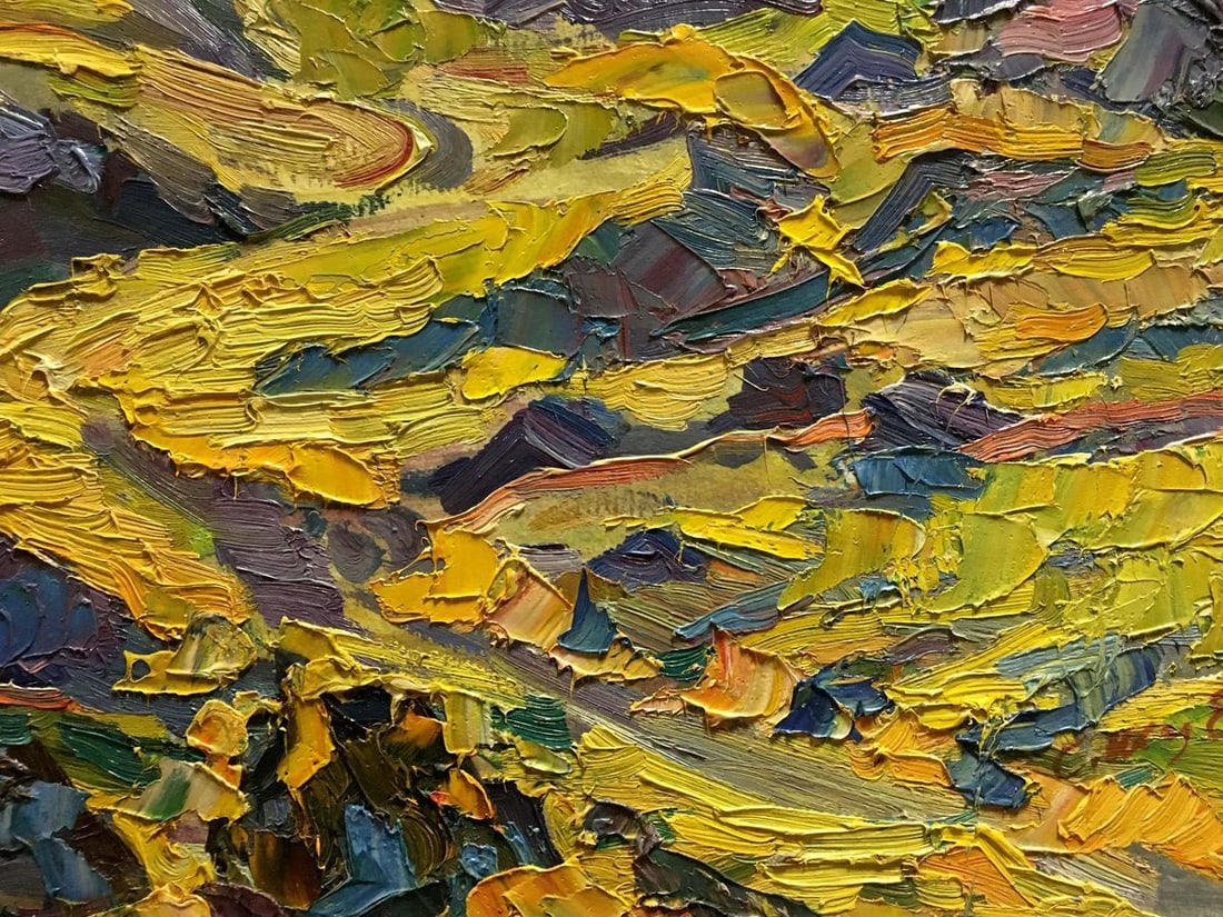 Oil painting Mountain evening landscape Shapovalov Sergey Gavrilovich - 7