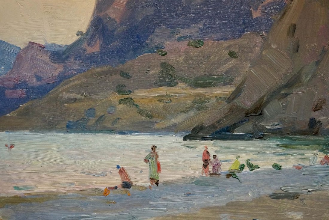 Oil painting Children by the shore Bortnikov Nikolay Fedorovich - 2