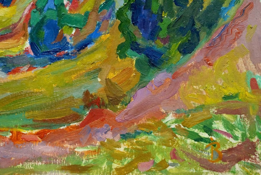 Oil painting Mountain landscape Zabashta Vasily Ivanovich - 5