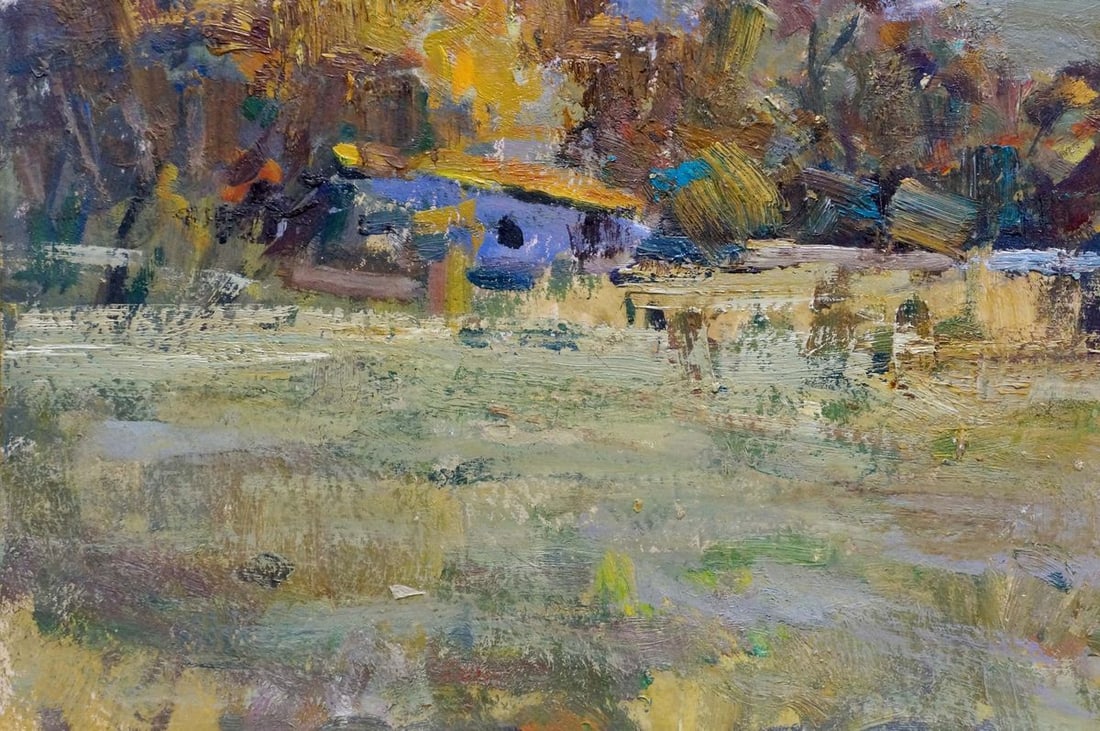 Oil painting Mountain landscape Stepan Filippovich Golub - 2