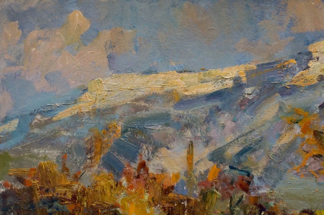 Oil painting Mountain landscape Stepan Filippovich Golub - 3