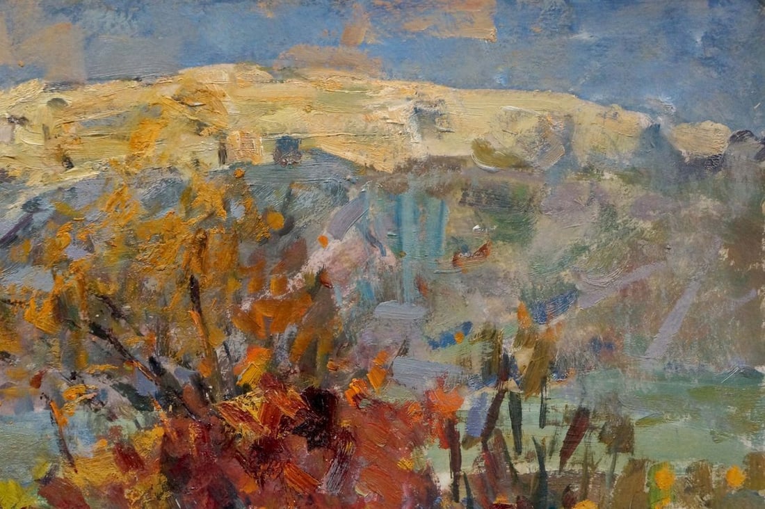 Oil painting Mountain landscape Stepan Filippovich Golub - 4